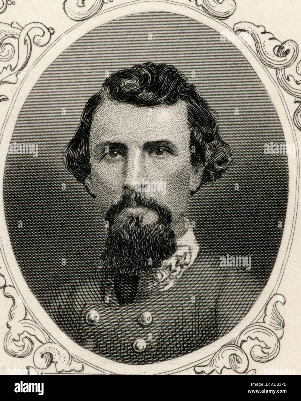 Nathan Bedford Forrest 1821 1877 American General in the Confederate Stock Photo, Royalty Free