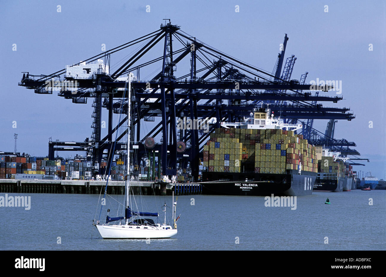 Trinity Quay At The Port Of Felixstowe In Suffolk Britain S Largest