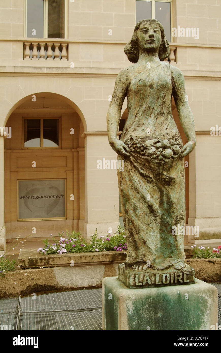 Loire Valley And Centre France Loiret Orleans Statue La Loire Outside