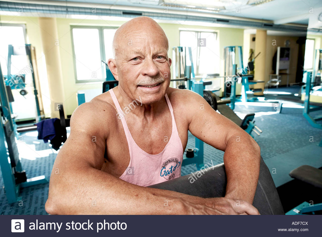 Senior doing bodybuilding Stock Photo, Royalty Free Image 13402633 Alamy
