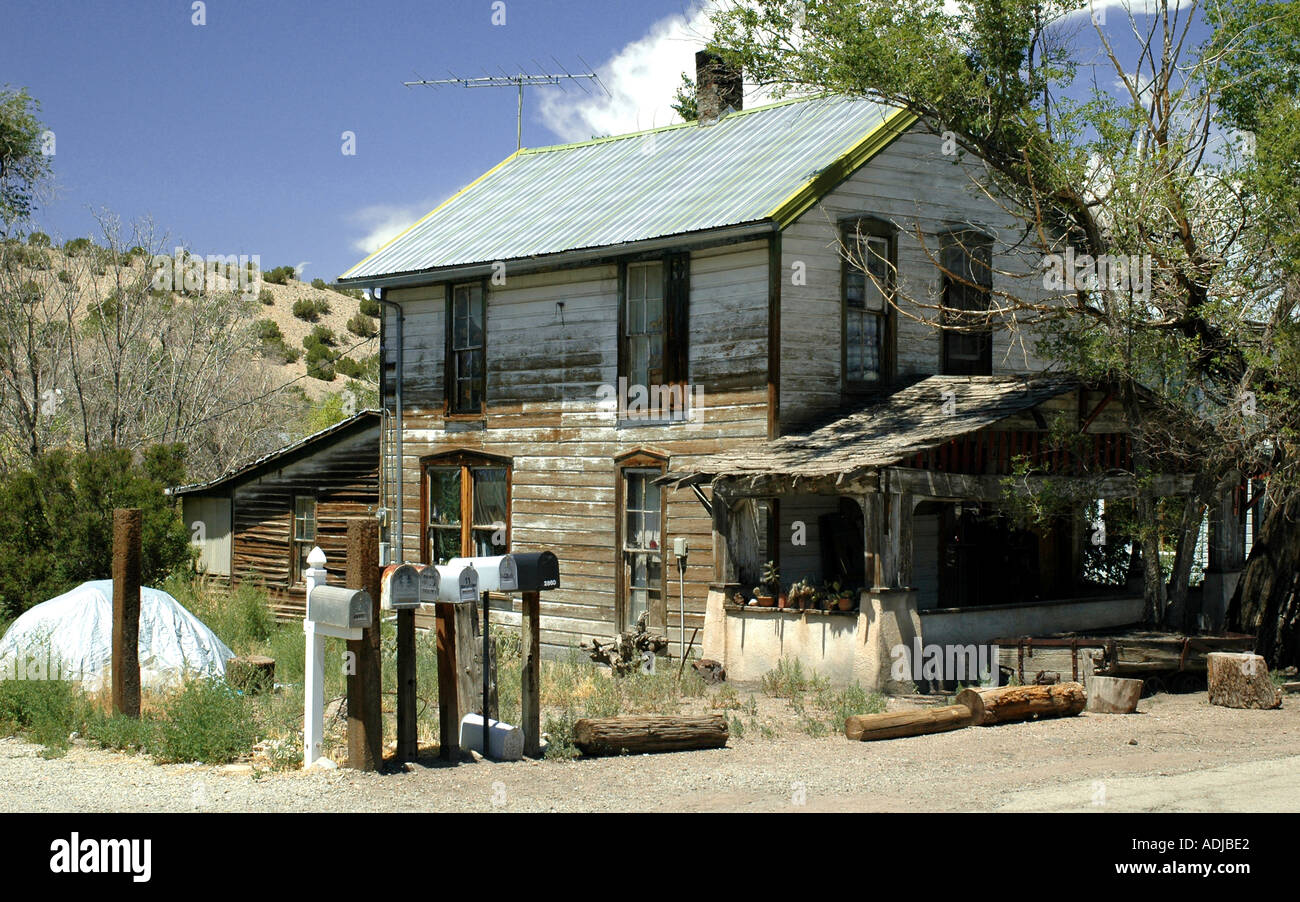 Old House Madrid New Mexico travel photography Stock Photo, Royalty