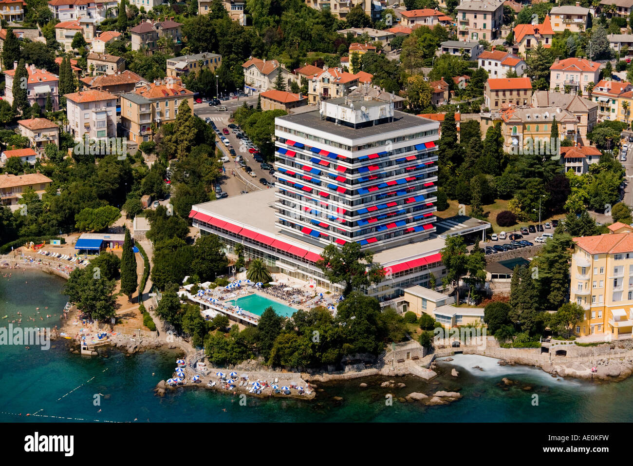 Hotel Ambasador in Opatija, Croatia Stock Photo, Royalty Free Image