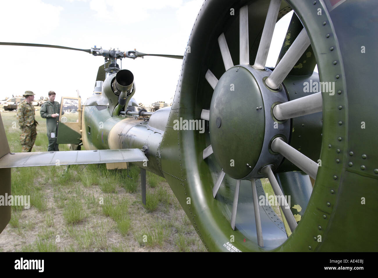 Tail Rotor Of Gazelle Helicopter Stock Photo, Royalty Free Image