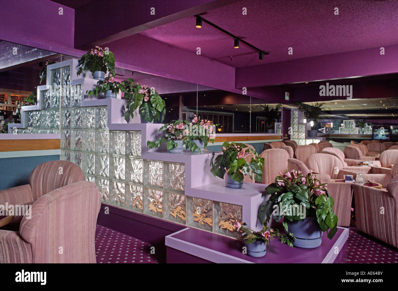 hotel bar lounge with purple green decor concord california stock hotel bar lounge with purple green decor concord california stock