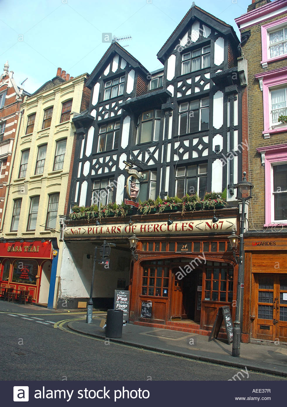 Soho, Pillars of Hercules Pub Stock Photo, Royalty Free Image 13655242