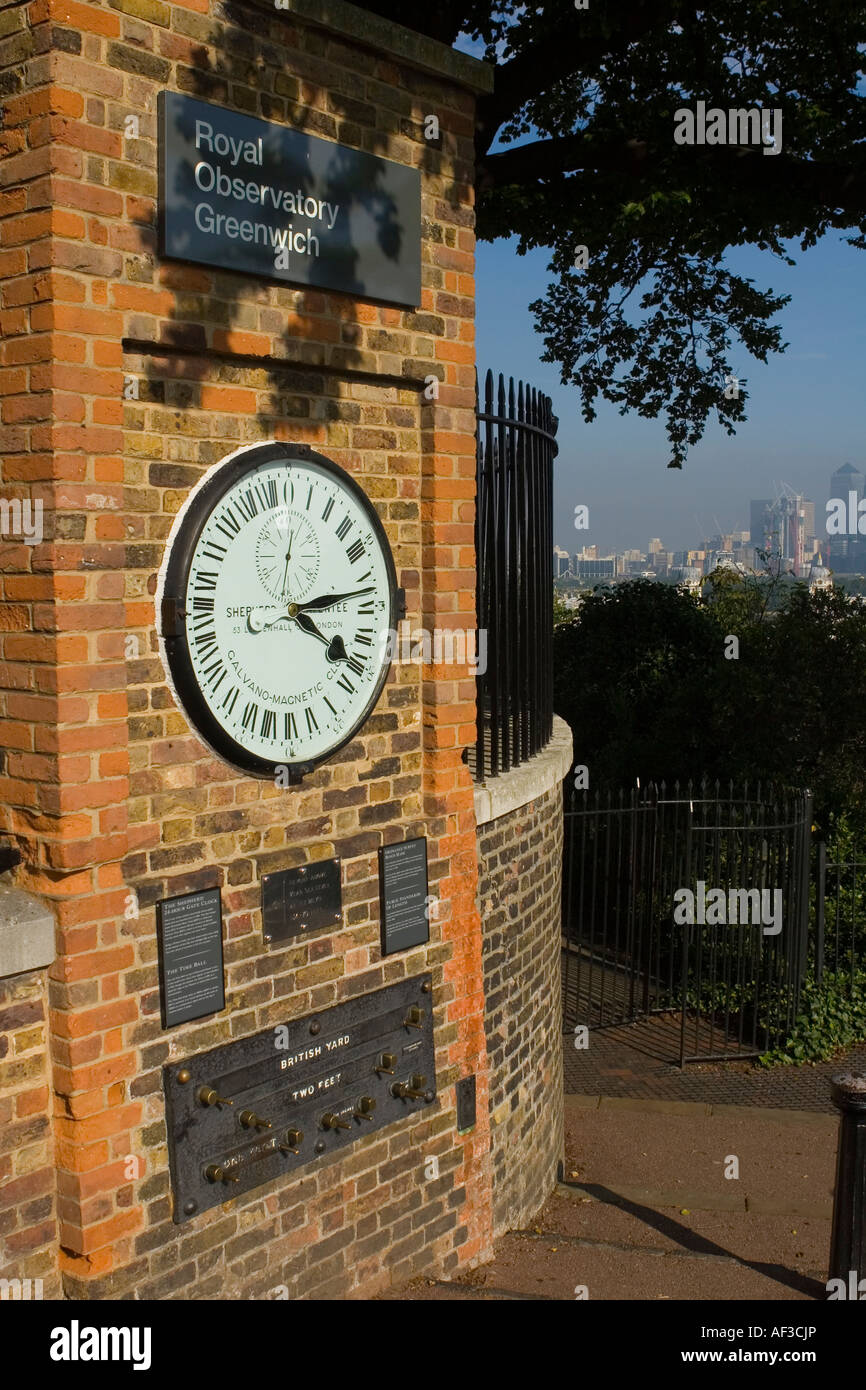 24 Hour Clock, Royal Observatory, Greenwich, London Stock Photo