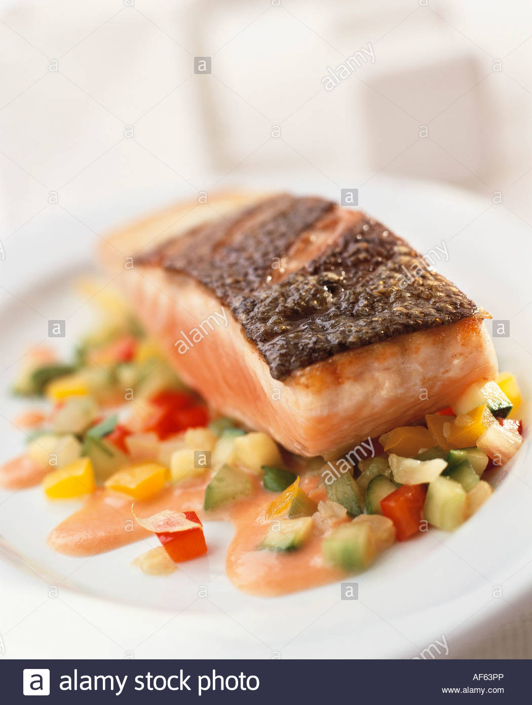Fried Salmon Fillet Fried Salmon Fillet on