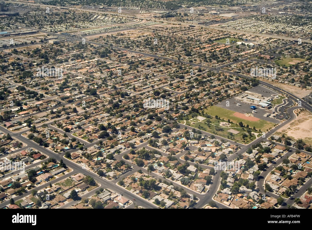 aerial-view-of-a-residential-area-in-las