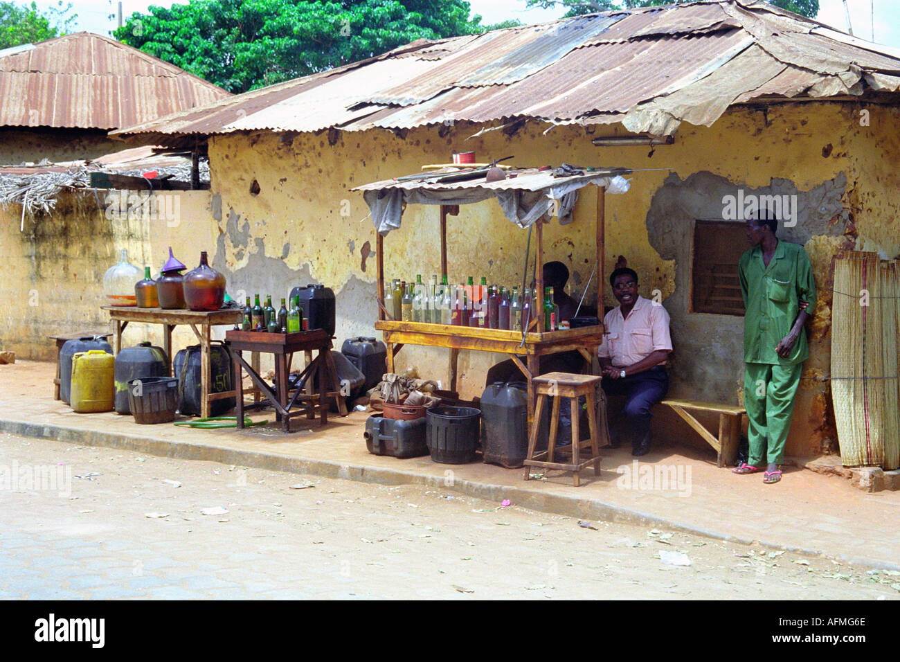 A Petrol Station African Style Stock Photo Alamy