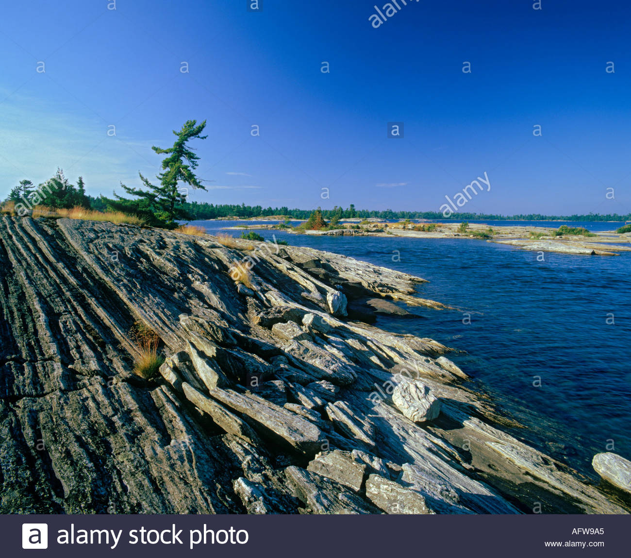 In the 30 000 Islands of Bay near Parry Sound Ontario Canada