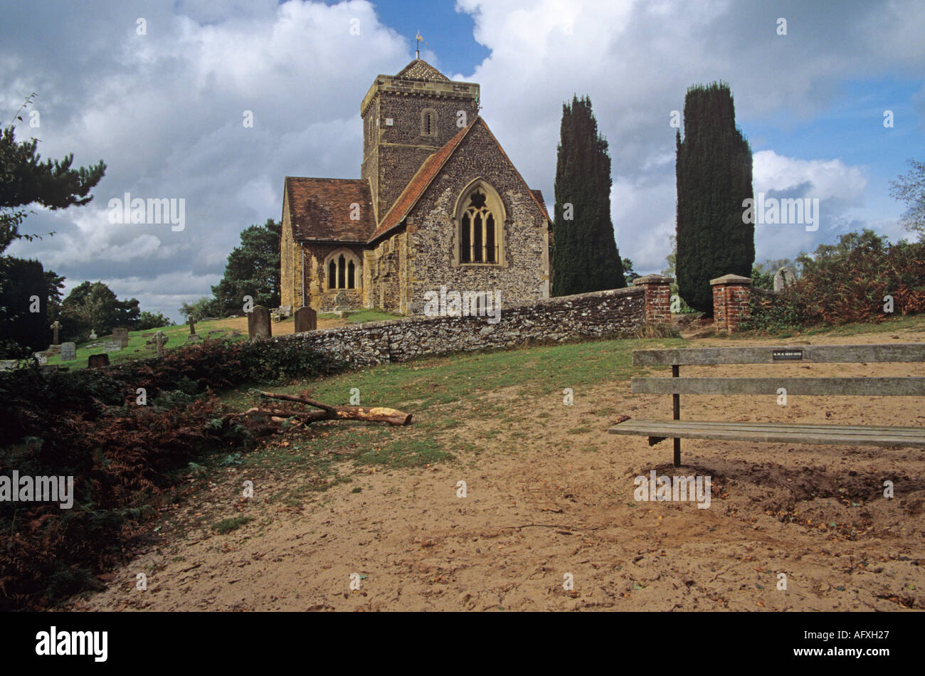CHILWORTH SURREY England UK September St Martha on the Hill Church on