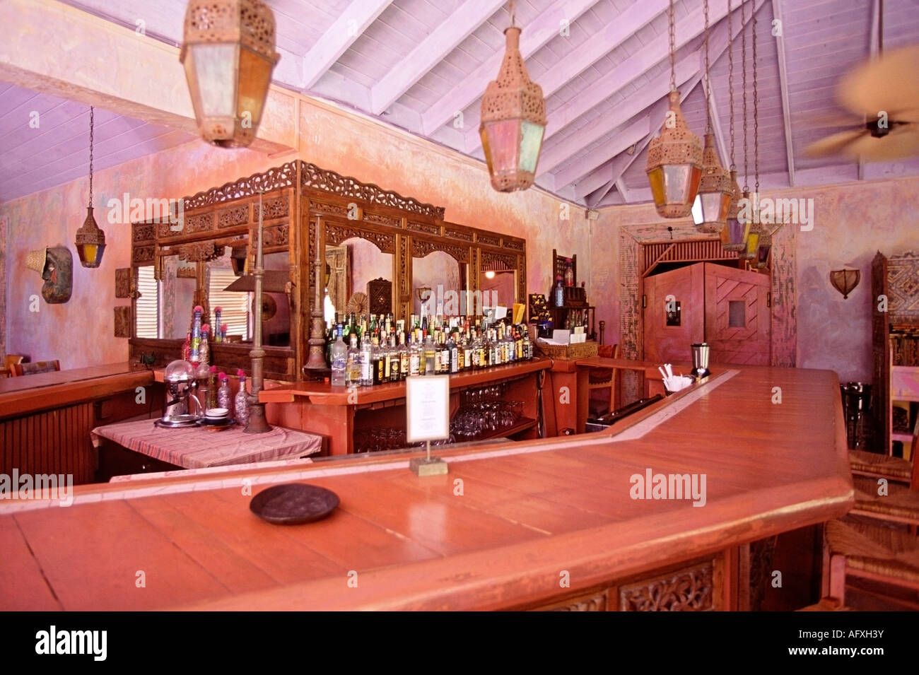 bar at the pink sands hotel in harbour island bahamas stock photo bar at the pink sands hotel in harbour island bahamas stock photo