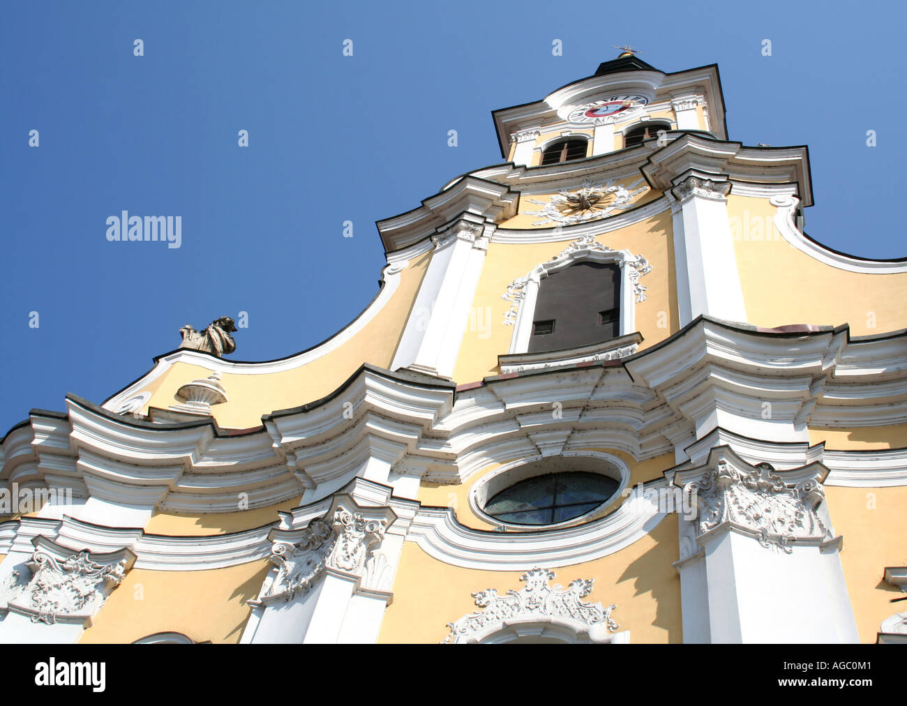 Yellow Austrian Building Stock Photo Alamy