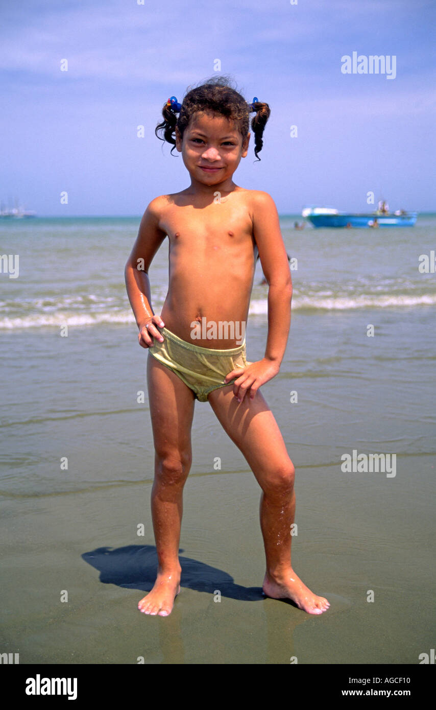 beach little girl Young teen