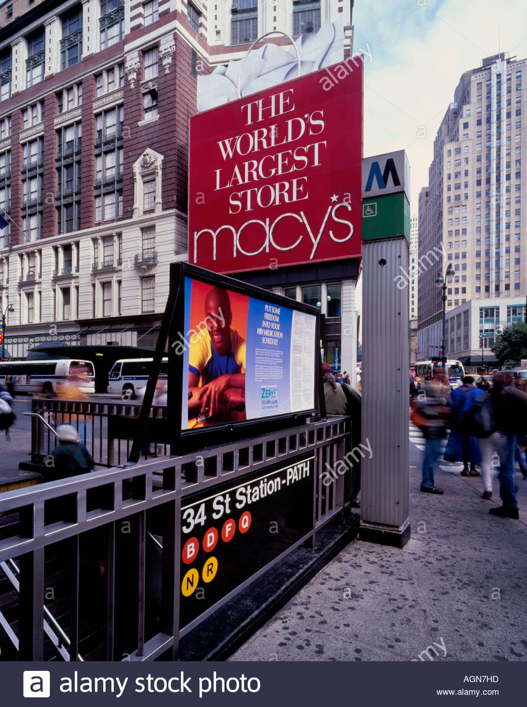 Macy's Department Store and 34th Street subway station entrance New