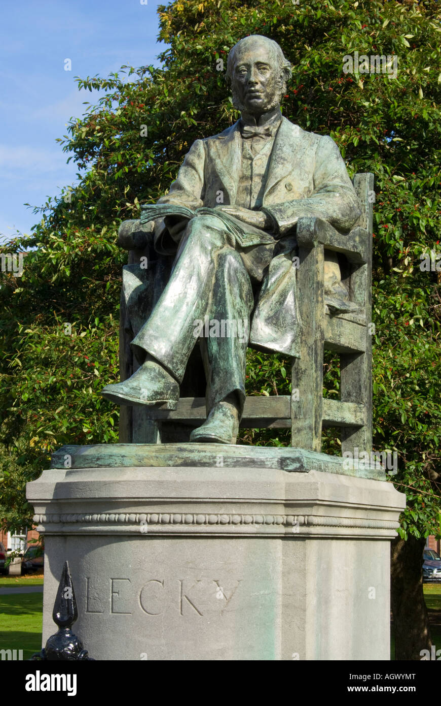 statue of William Lecky, Parliament Square, Trinity College, Dublin