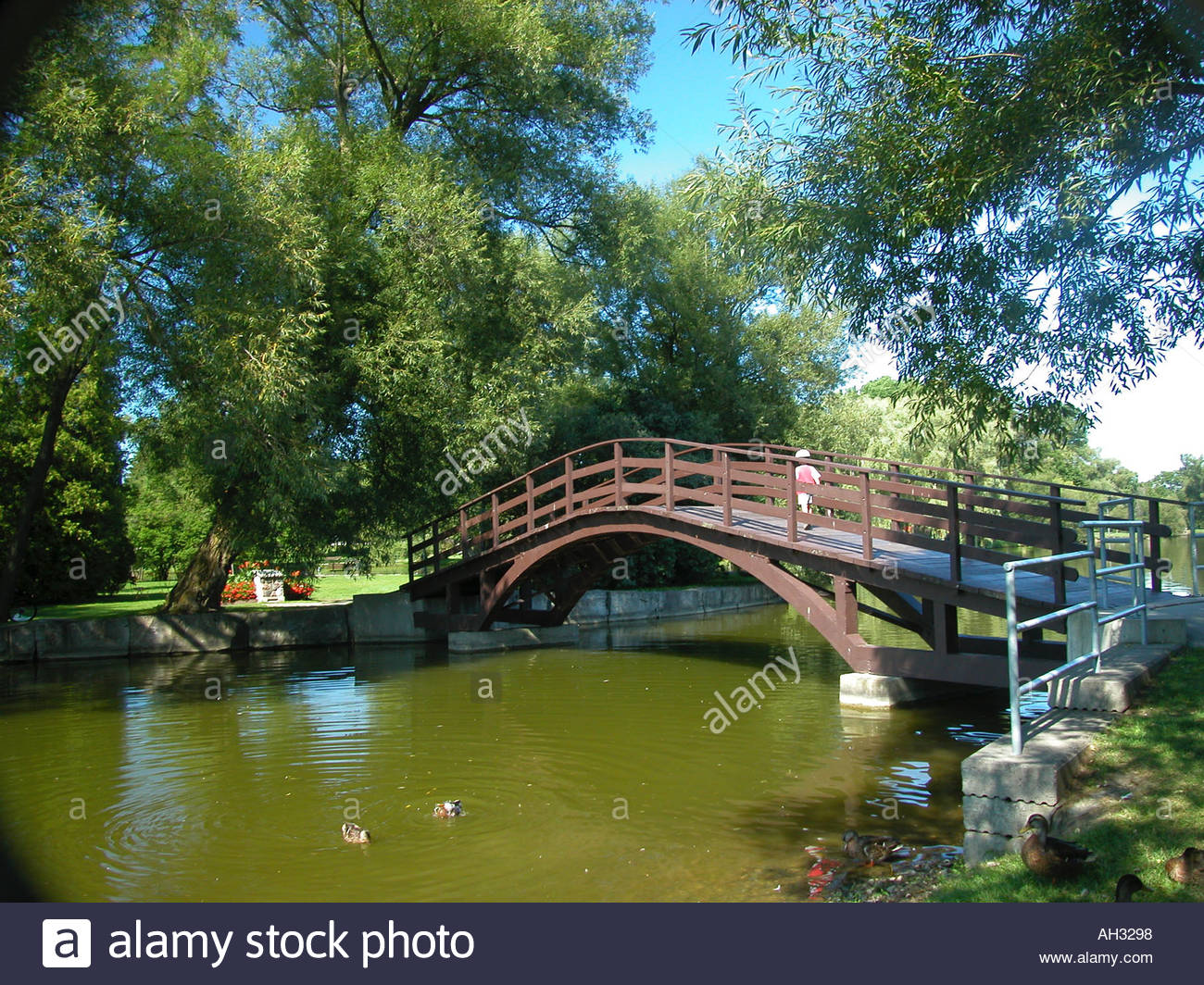 Avon River in Stratford Ontario Canada Stock Photo, Royalty Free Image