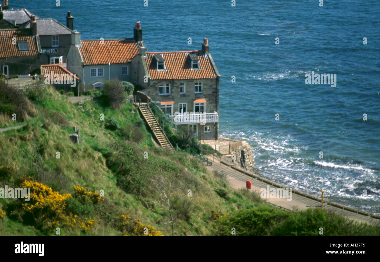 Robin Hoods Bay village, North York Moors coast, North Yorkshire Stock Photo, Royalty Free Image
