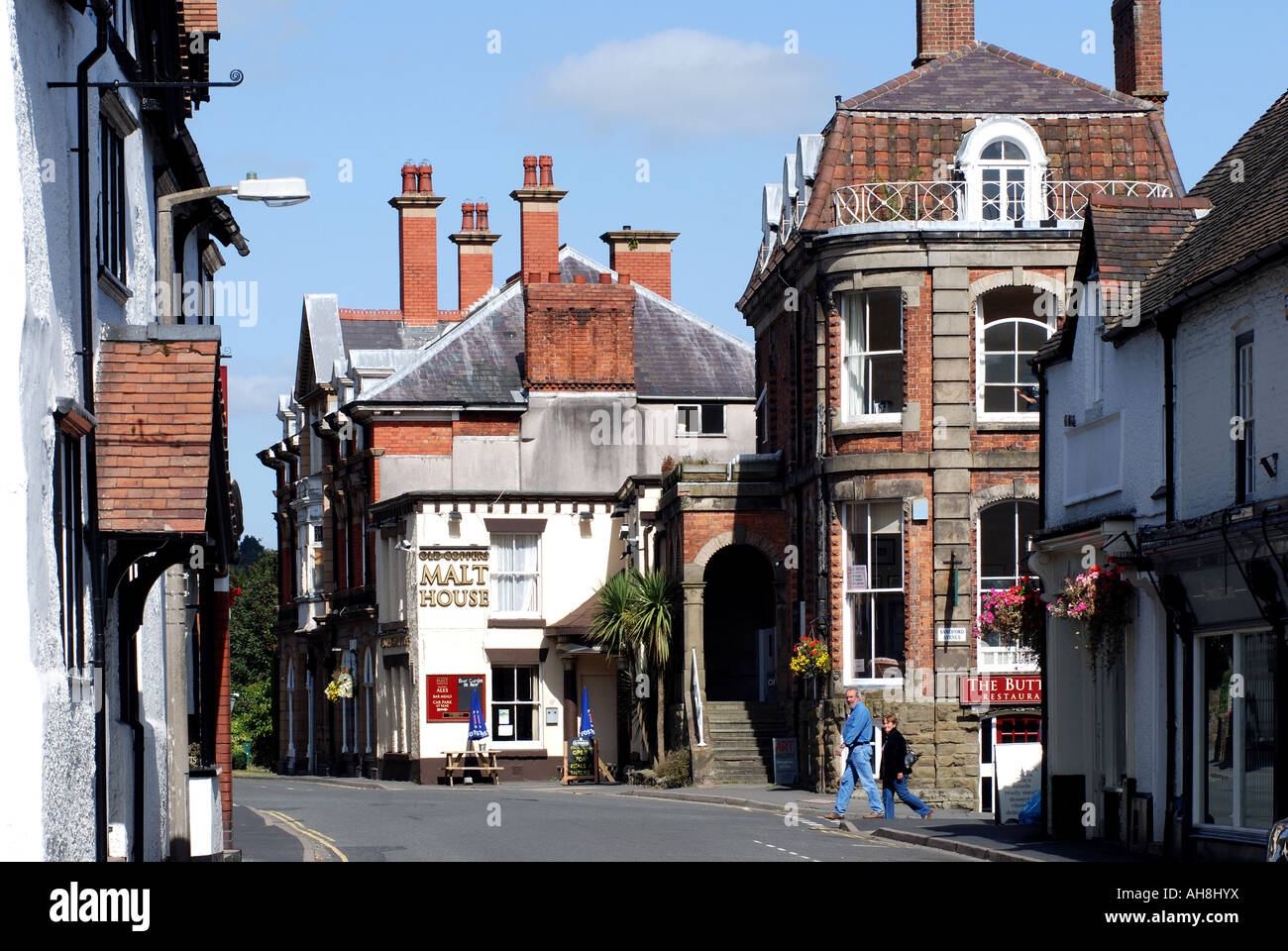 High Street, Church Stretton, Shropshire, England, UK Stock Photo