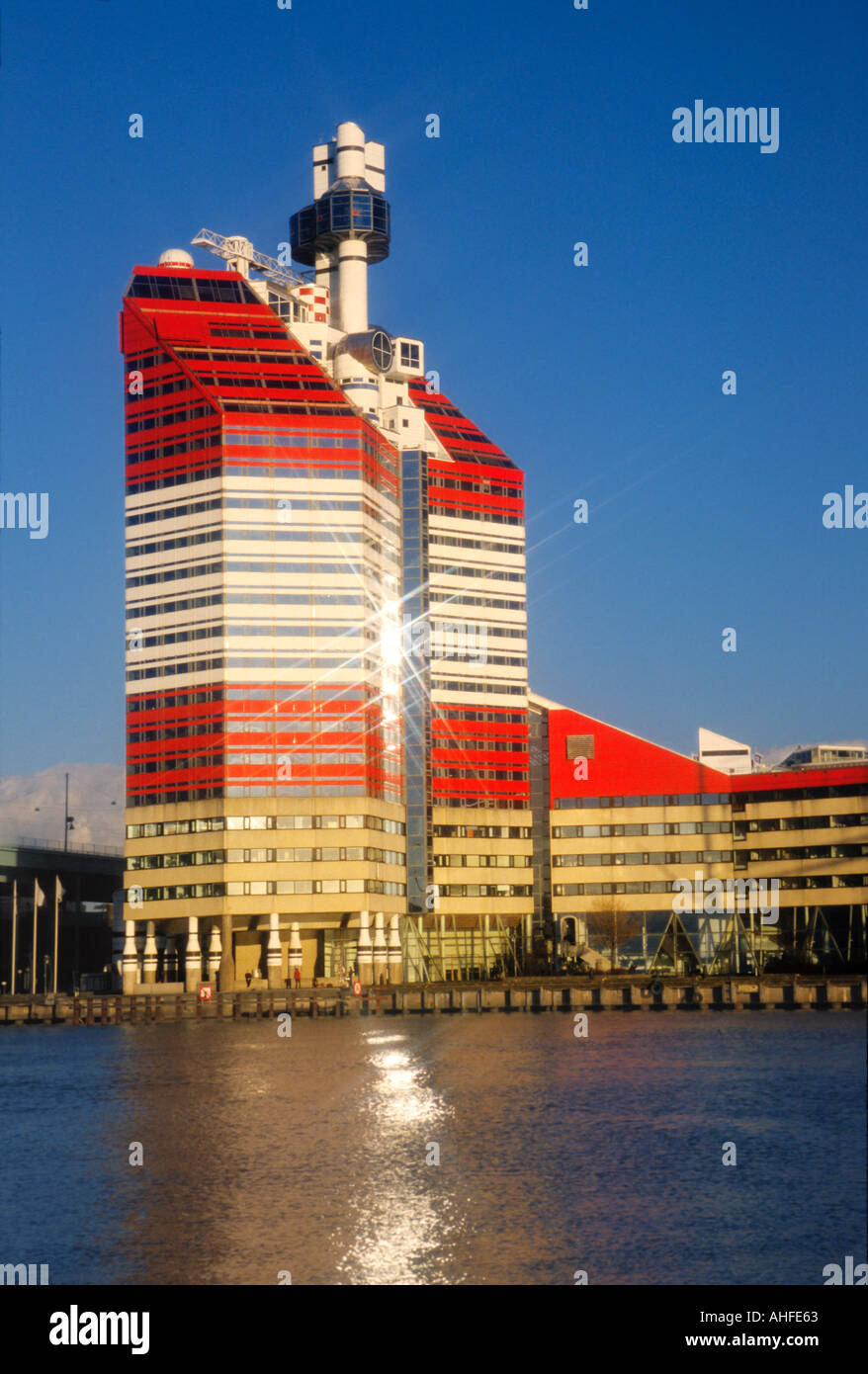 A landmark of Gothenburg Skyscraper Lilla Bomen Stock Photo, Royalty