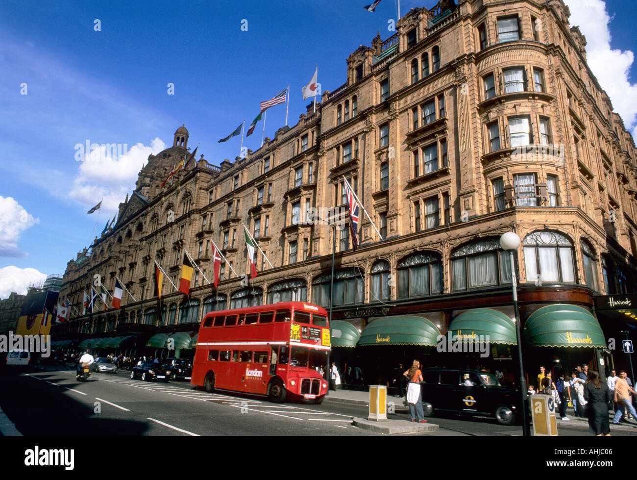 London UK World famous Harrods department store in Knightsbridge with