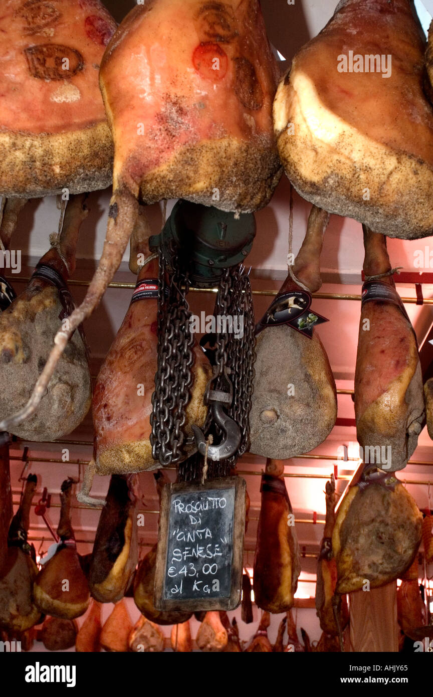 Tuscany Italy Italian cured Ham Parma Butcher shop Stock Photo, Royalty Free Image 4731748 Alamy