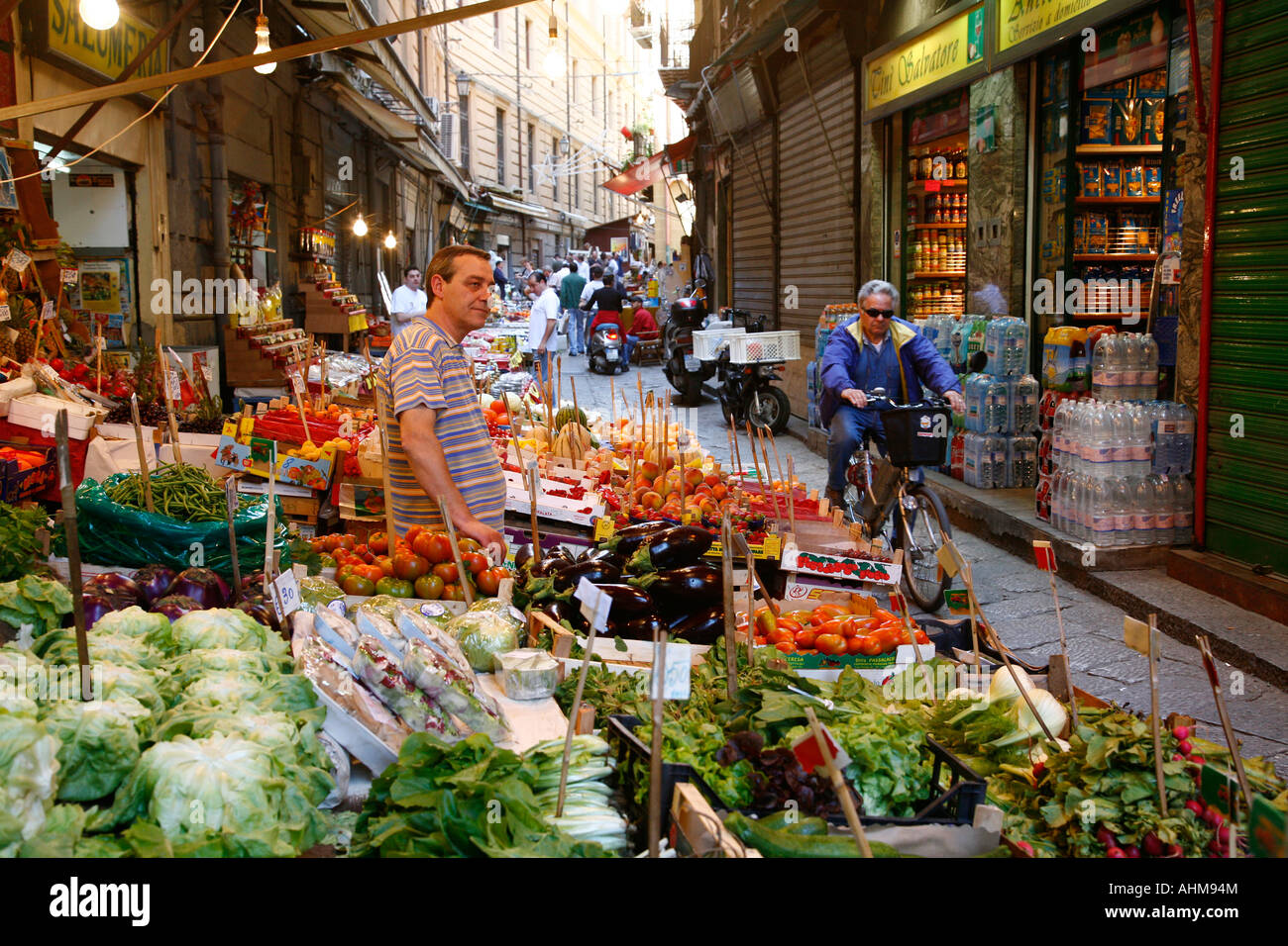 Vucciria Market Palermo sicily Stock Photo, Royalty Free Image