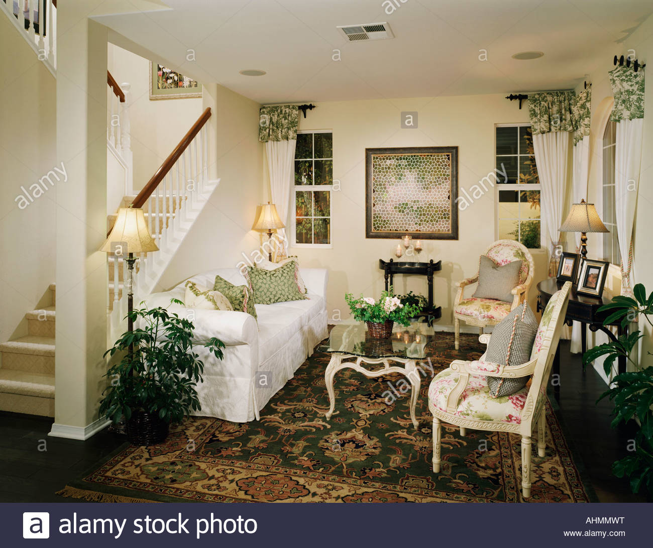 Cozy Sitting Room With An Old Fashioned Style Stock Photo Royalty