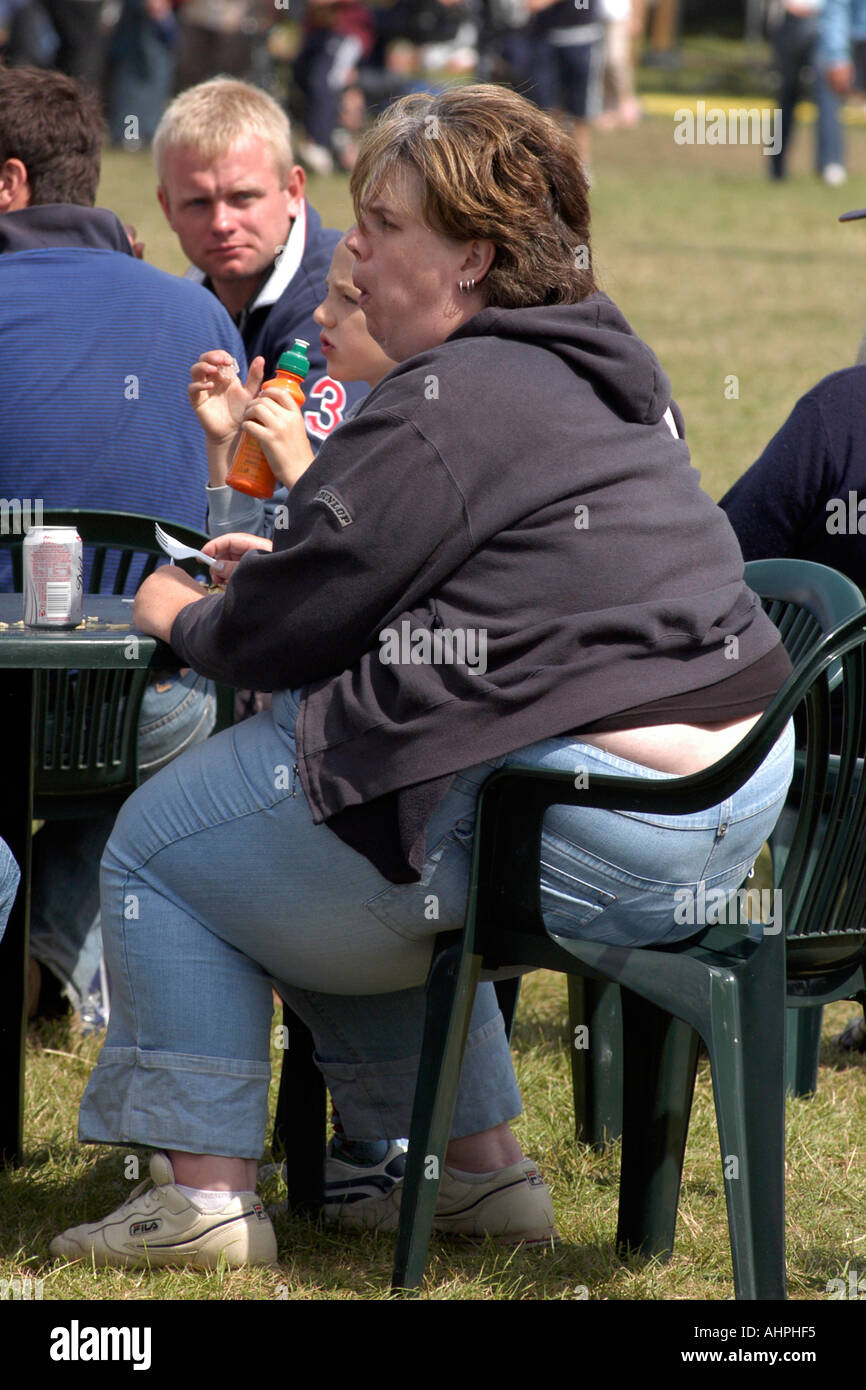 Fat Woman Sitting On 72