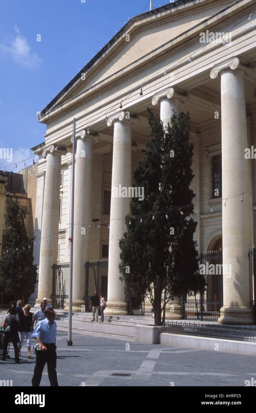THE LAW COURTS VALLETTA MALTA EUROPE Stock Photo, Royalty Free Image
