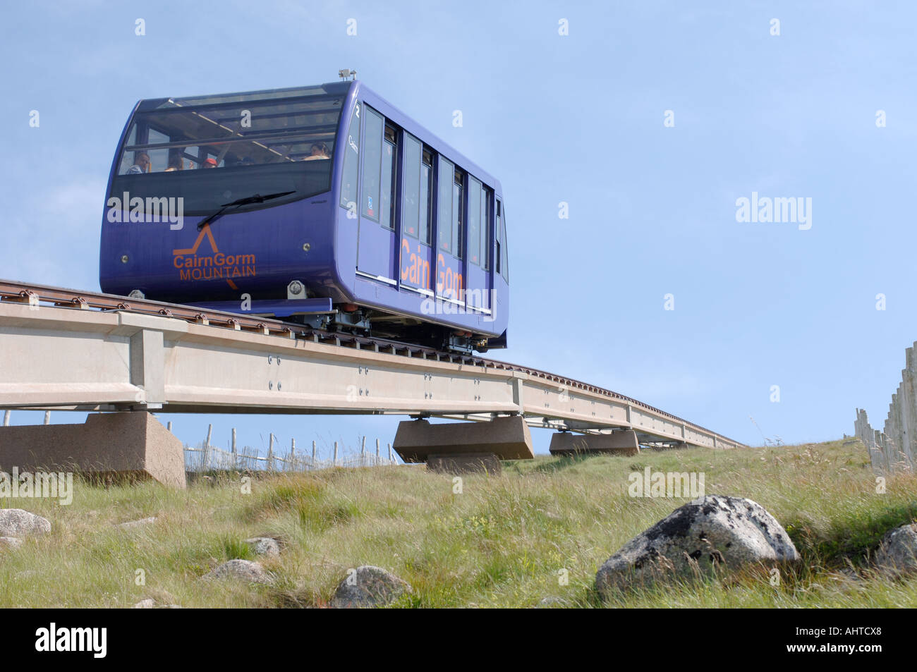 Cairngorm Mountain Funicular Railway at Aviemore Invernessshire Stock
