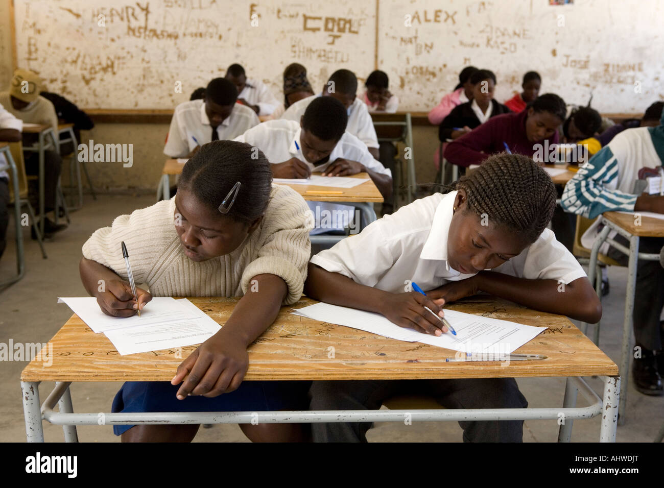 School children in Namibia, Africa Stock Photo, Royalty Free Image