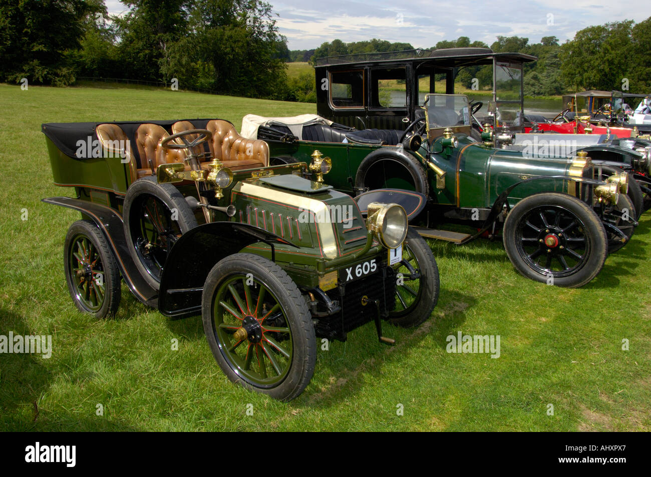 1902 Lambert Rear entrance Tonneau vintage classic car Stock Photo
