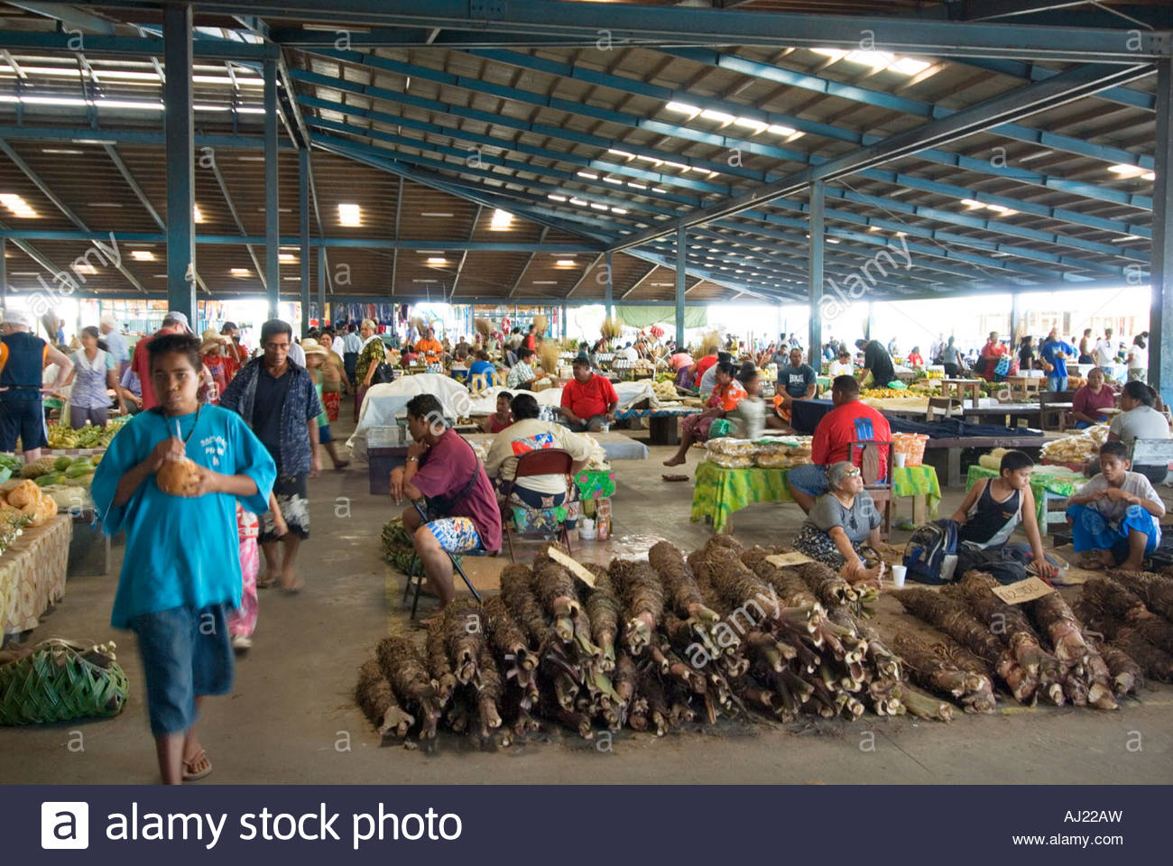 Marketi Fou Samoa Upolu Polynesian Polynesia Samoan Food Vegetable