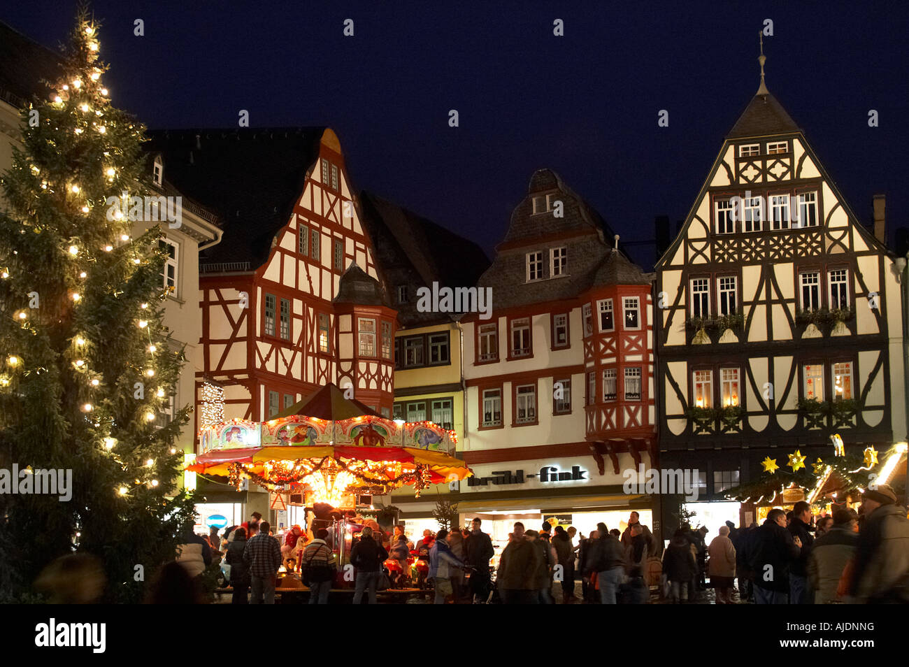 Christmas market in the historic centre of the city of Limburg Lahn
