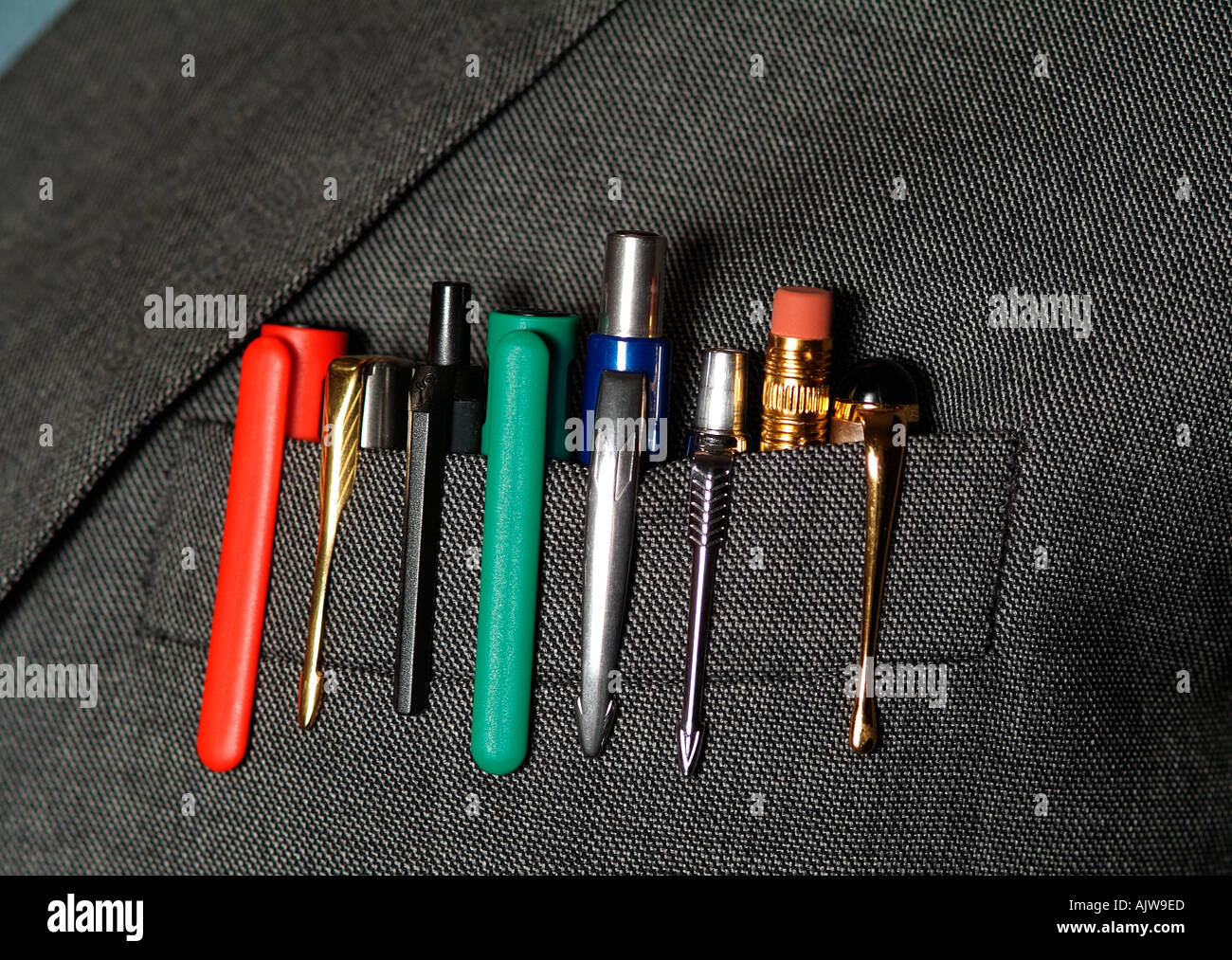 pens in jacket pocket Stock Photo, Royalty Free Image 2759148 Alamy