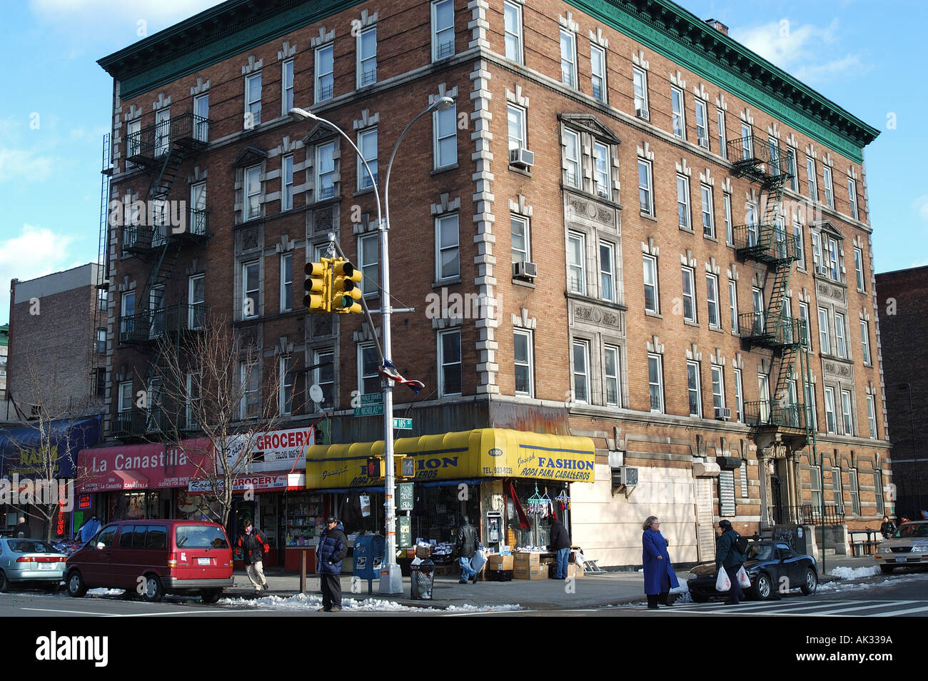 Manhattan NY Washington Heights Neighborhood Neighbourhood street Stock