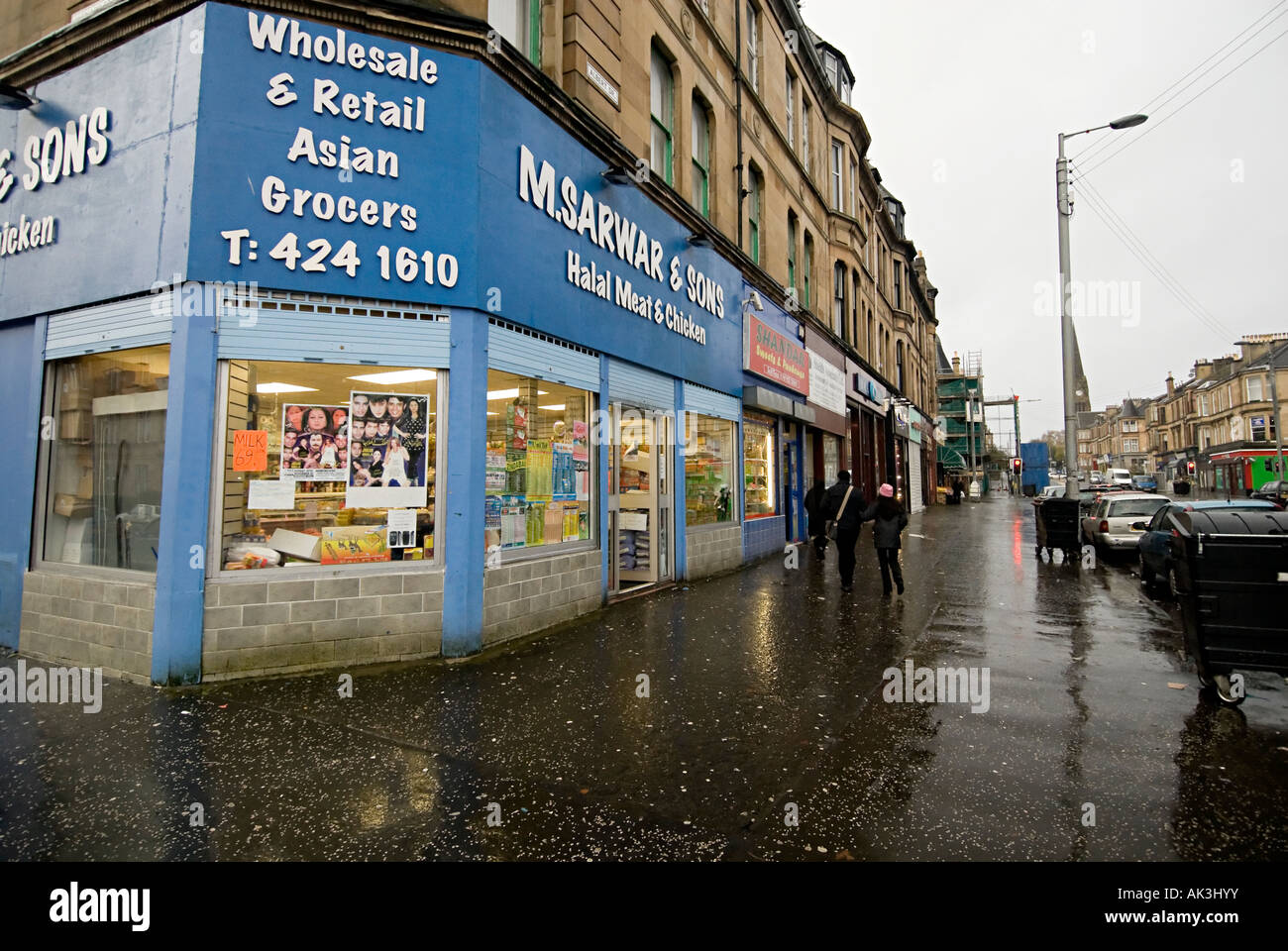 Pollokshields Shopping Area In Glasgow The Main Asian Shopping Area
