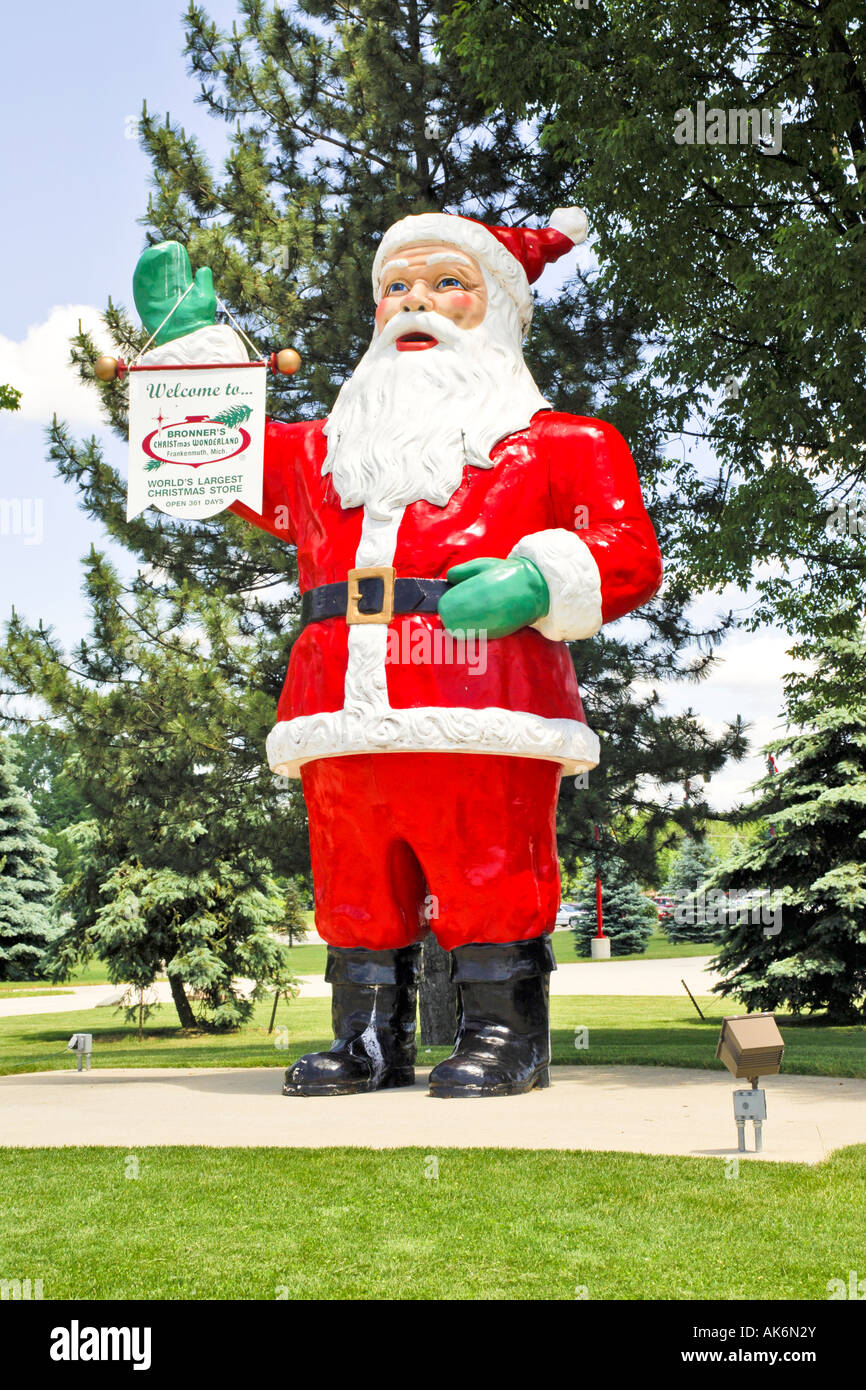 Santa Claus at Bronner s Christmas wonderland Frankenmuth Michigan MI
