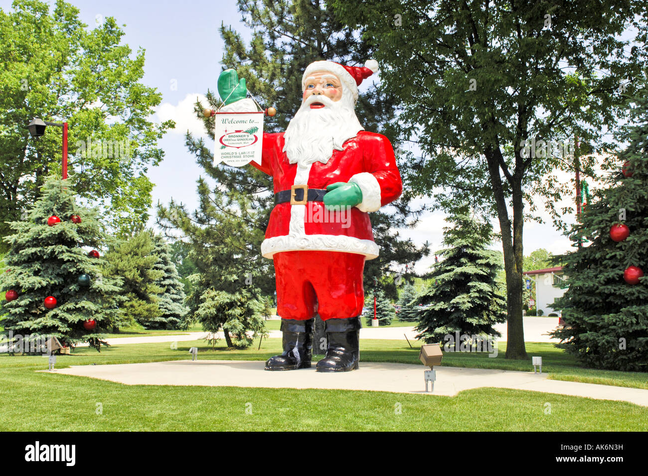 Santa Claus at Bronner s Christmas wonderland Frankenmuth Michigan MI