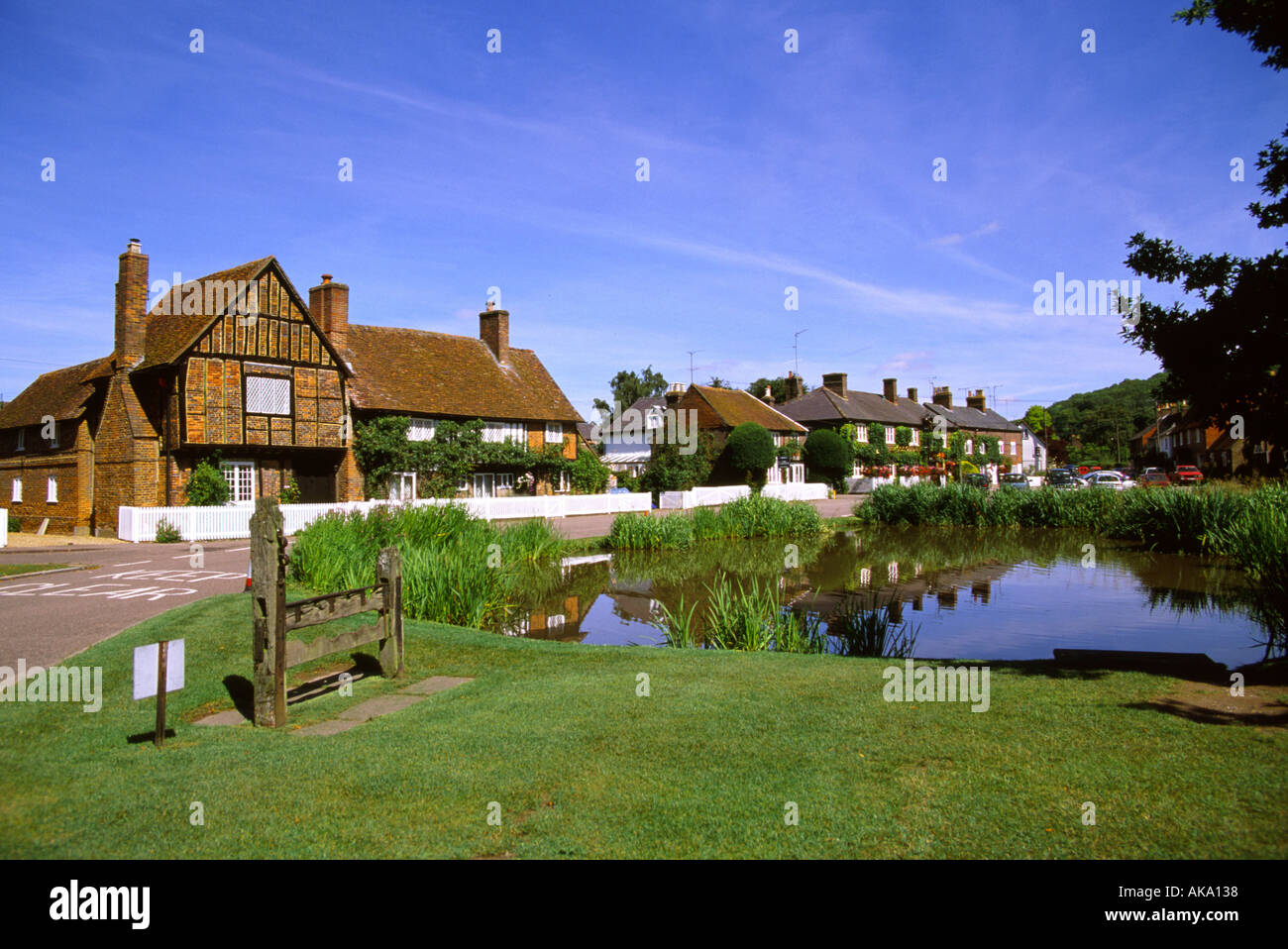 Aldbury Village Hertfordshire Stock Photo, Royalty Free Image