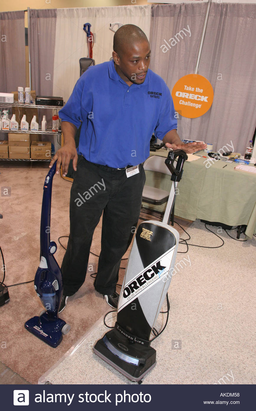 Home Design And Remodeling Show Part - 46: Miami Beach Florida Convention Center Home Design And Remodeling Show Black Male Vacuum Cleaner Oreck