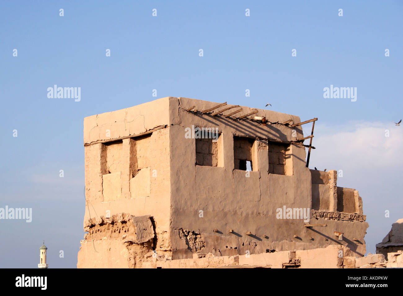 Old kuwaiti house in sharq area downtown of kuwait city Stock Photo