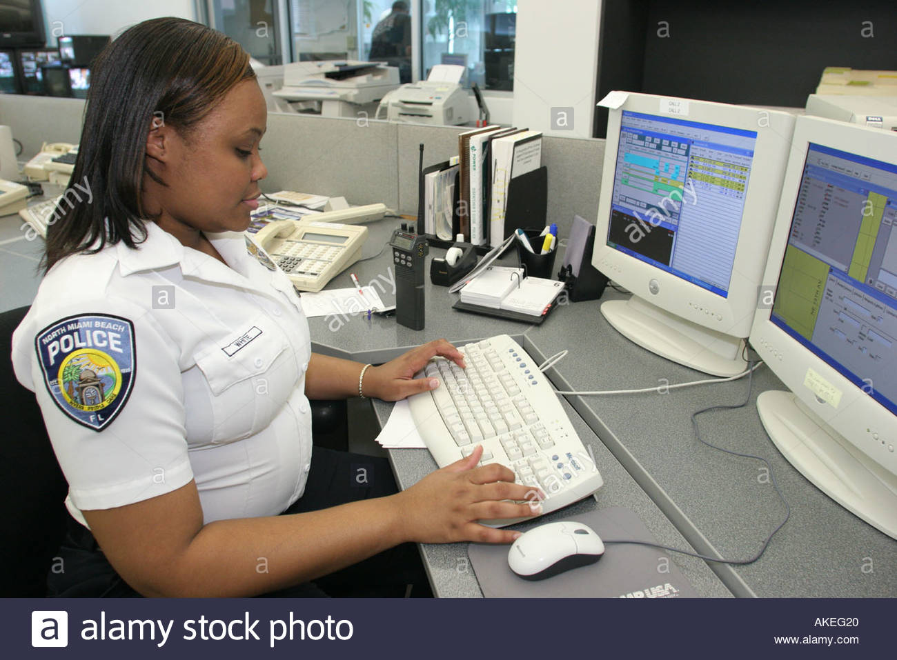 North Miami Beach Florida Police Department Black female dispatcher