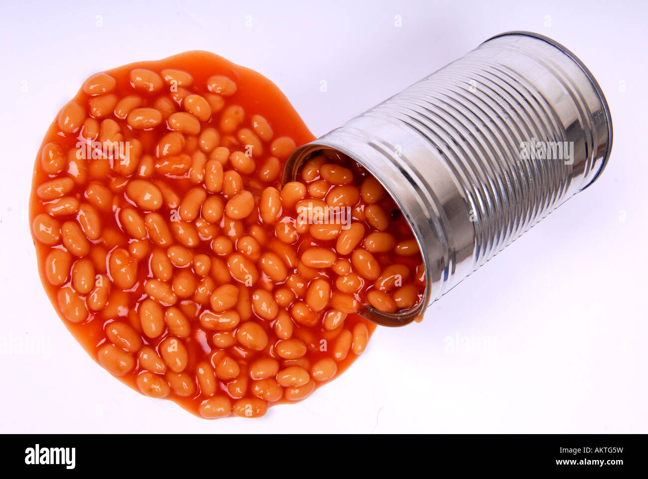 Open tin can of beans Stock Photo, Royalty Free Image 15070788 Alamy