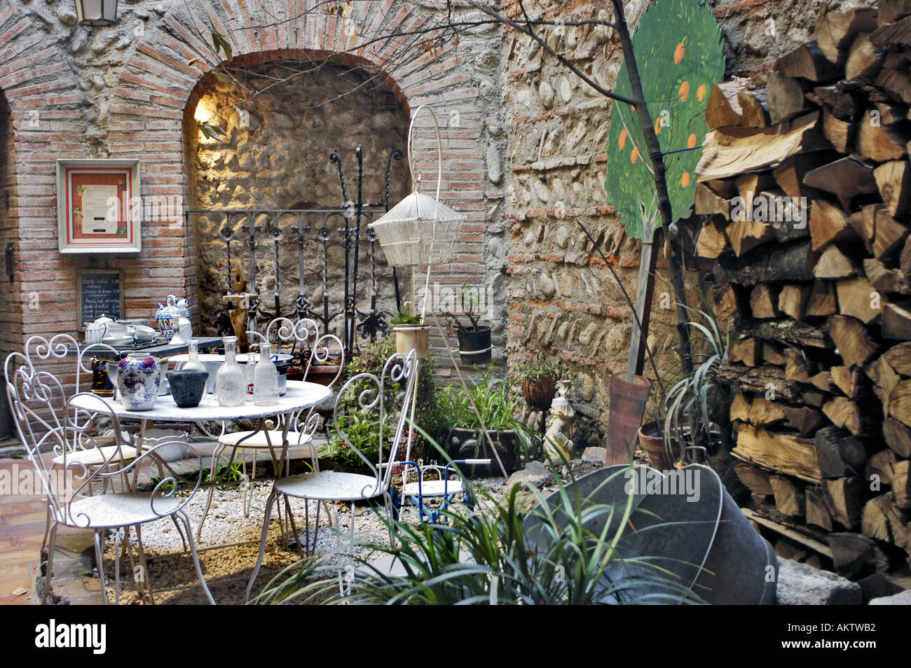 Perpignan France, Interior Small "Antiques Store" and "Salon du The