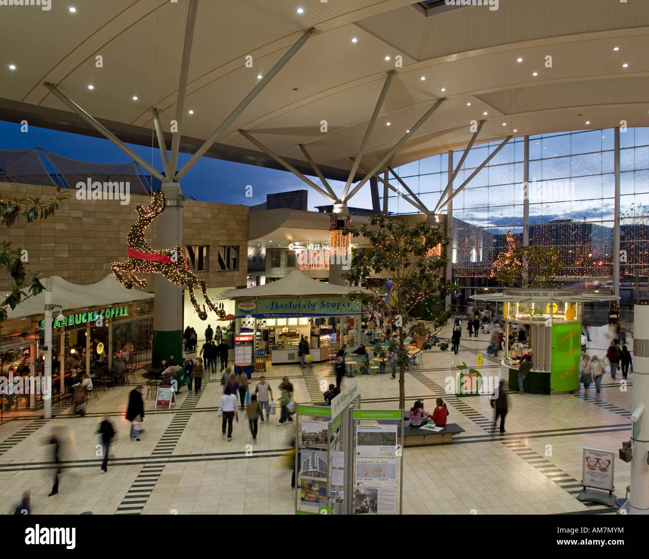 Midsummer Place Shopping Centre Milton Keynes Buckinghamshire Stock