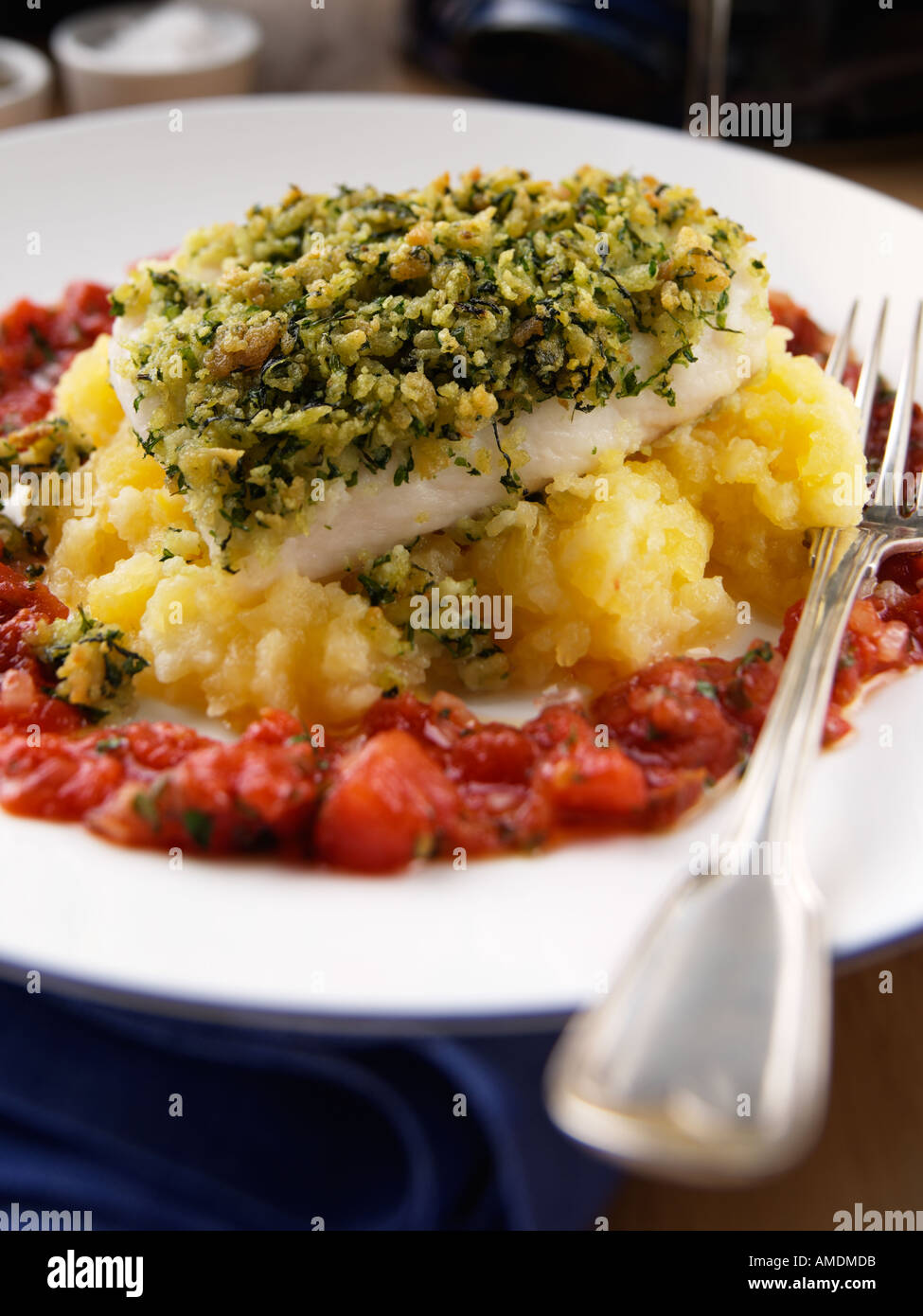 Cod Herb Crust Stock Photo, Royalty Free Image 4972762 Alamy