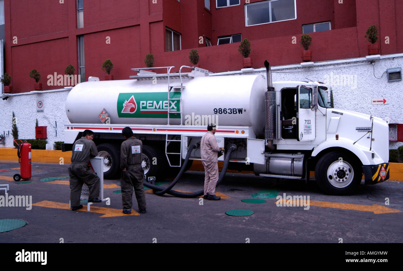 mexico tanker petroleos pemex filling tanks alamy shopping cart