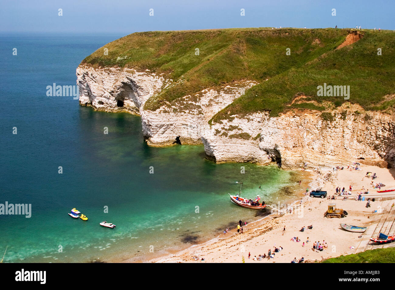Flamborough north landing East Yorkshire Stock Photo, Royalty Free
